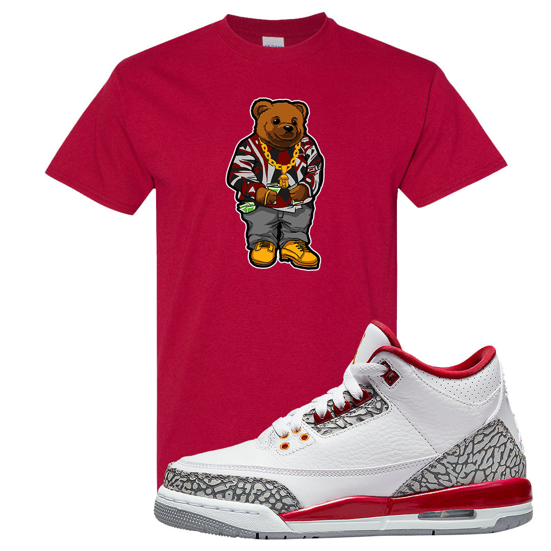 Cardinal Red 3s T Shirt | Sweater Bear, Cardinal