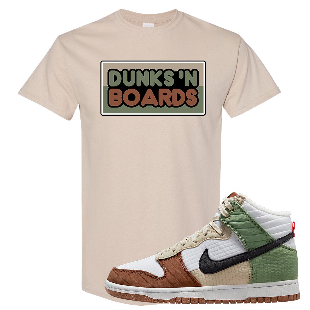 Toasty High Dunks T Shirt | Dunks N Boards, Sand