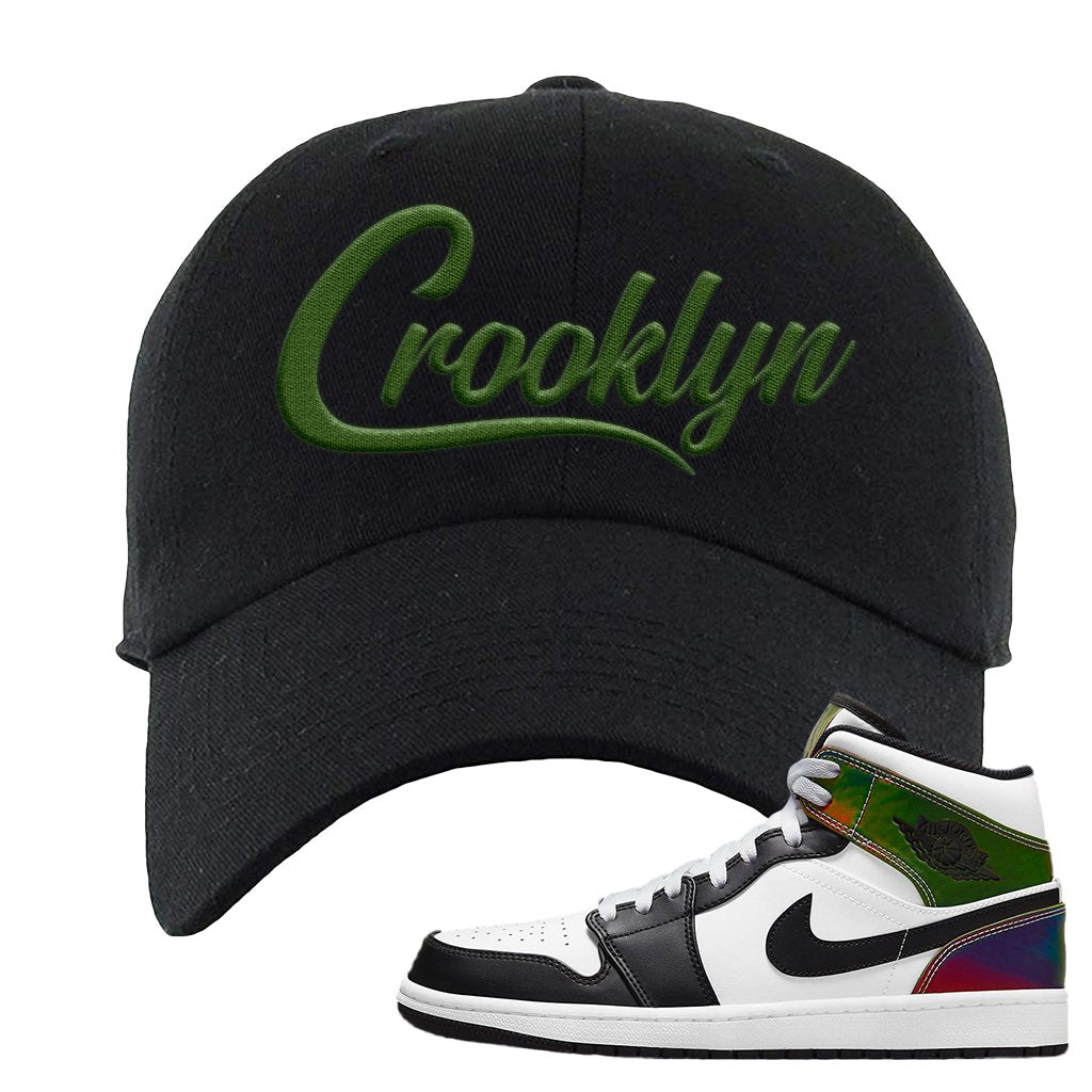 Color Change Mid 1s Dad Hat | Crooklyn, Black