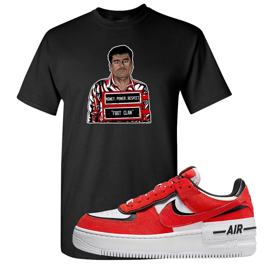 Shadow Chicago AF 1s T Shirt | El Chapo Illustration, Black