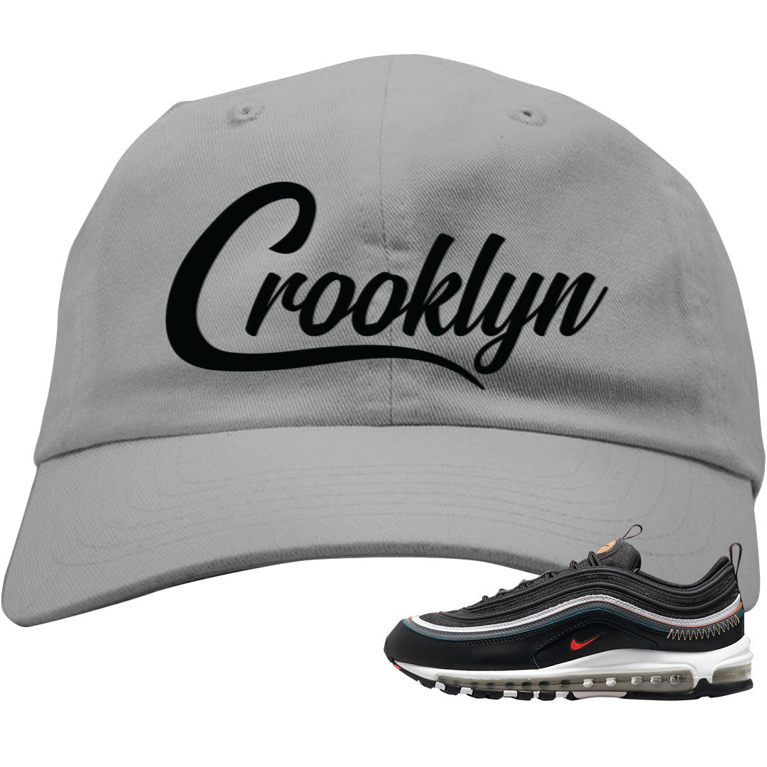 Alter and Reveal 97s Dad Hat | Crooklyn, Light Gray