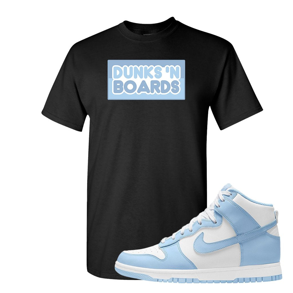 Aluminum High Dunks T Shirt | Dunks N Boards, Black