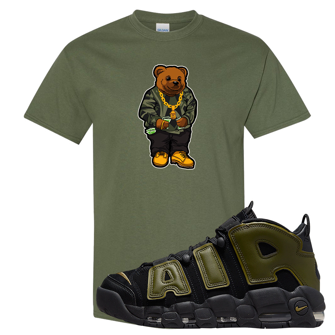 Guard Dog More Uptempos T Shirt | Sweater Bear, Military Green