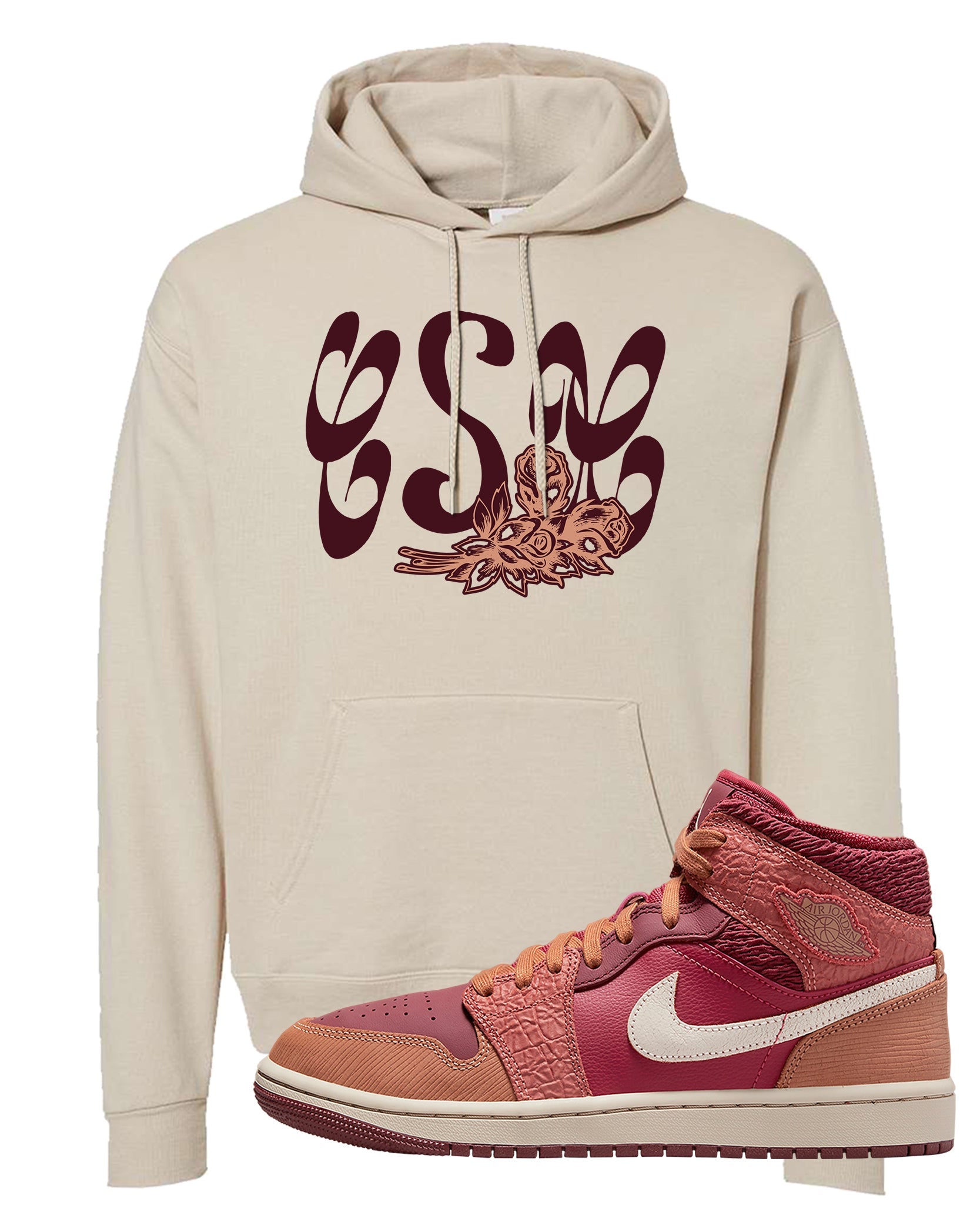 Africa Mid 1s Hoodie | Certified Sneakerhead, Sand