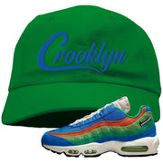 Light Blue Green AMRC 95s Dad Hat | Crooklyn, Kelly Green