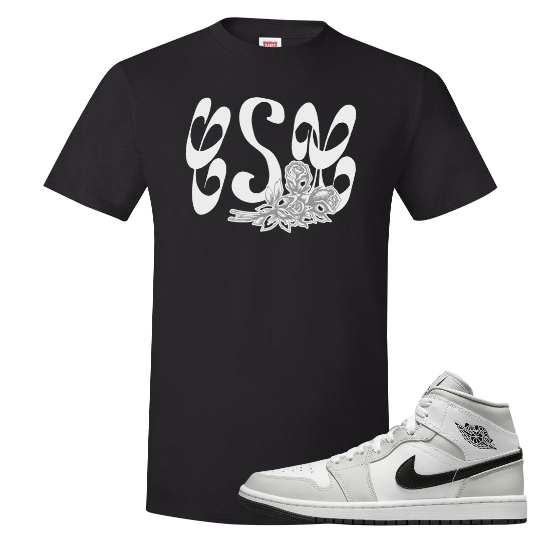 Light Smoke Grey Mid 1s T Shirt | Certified Sneakerhead, Black