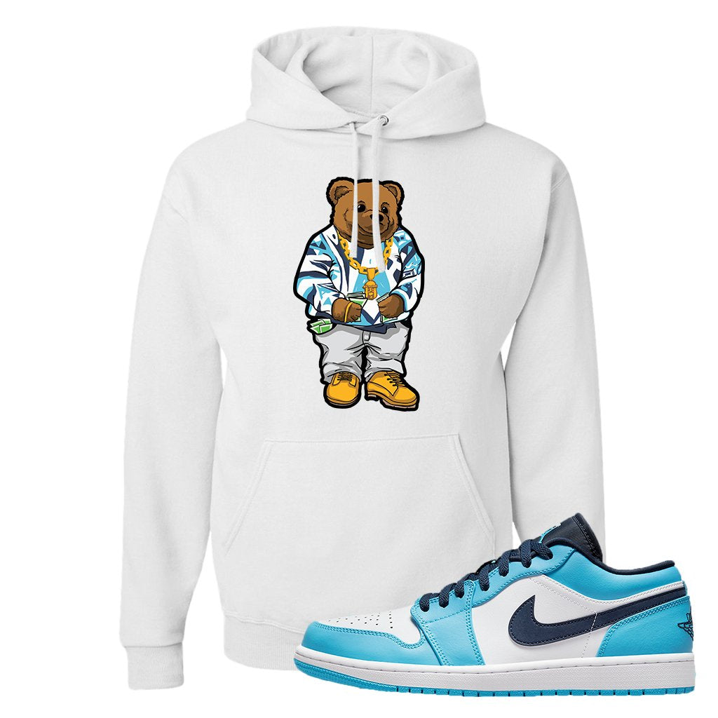 Air Jordan 1 Low UNC Hoodie | Sweater Bear, White