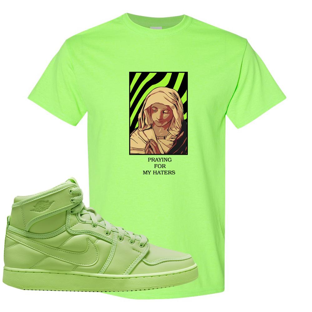 Neon Green KO 1s T Shirt | God Told Me, Neon Green