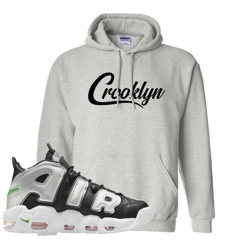 Black Silver Uptempos Hoodie | Crooklyn, Ash