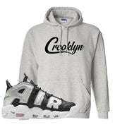 Black Silver Uptempos Hoodie | Crooklyn, Ash