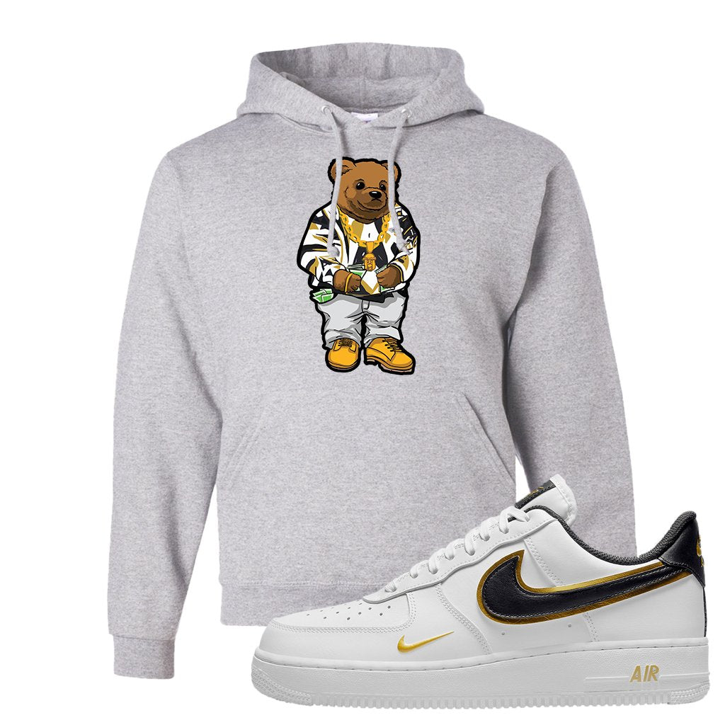 Air Force 1 Low White Gold Hoodie | Sweater Bear, Ash