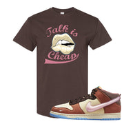 Chocolate Milk Mid Dunks T Shirt | Talk Lips, Chocolate