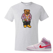 Valentine's Day Mid 1s T Shirt | Sweater Bear, Ash