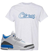 Racer Blue 3s T Shirt | Chiraq, Ash