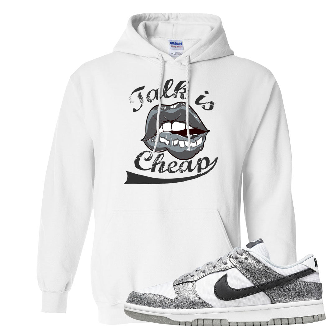 Golden Gals Low Dunks Hoodie | Talk Is Cheap, White