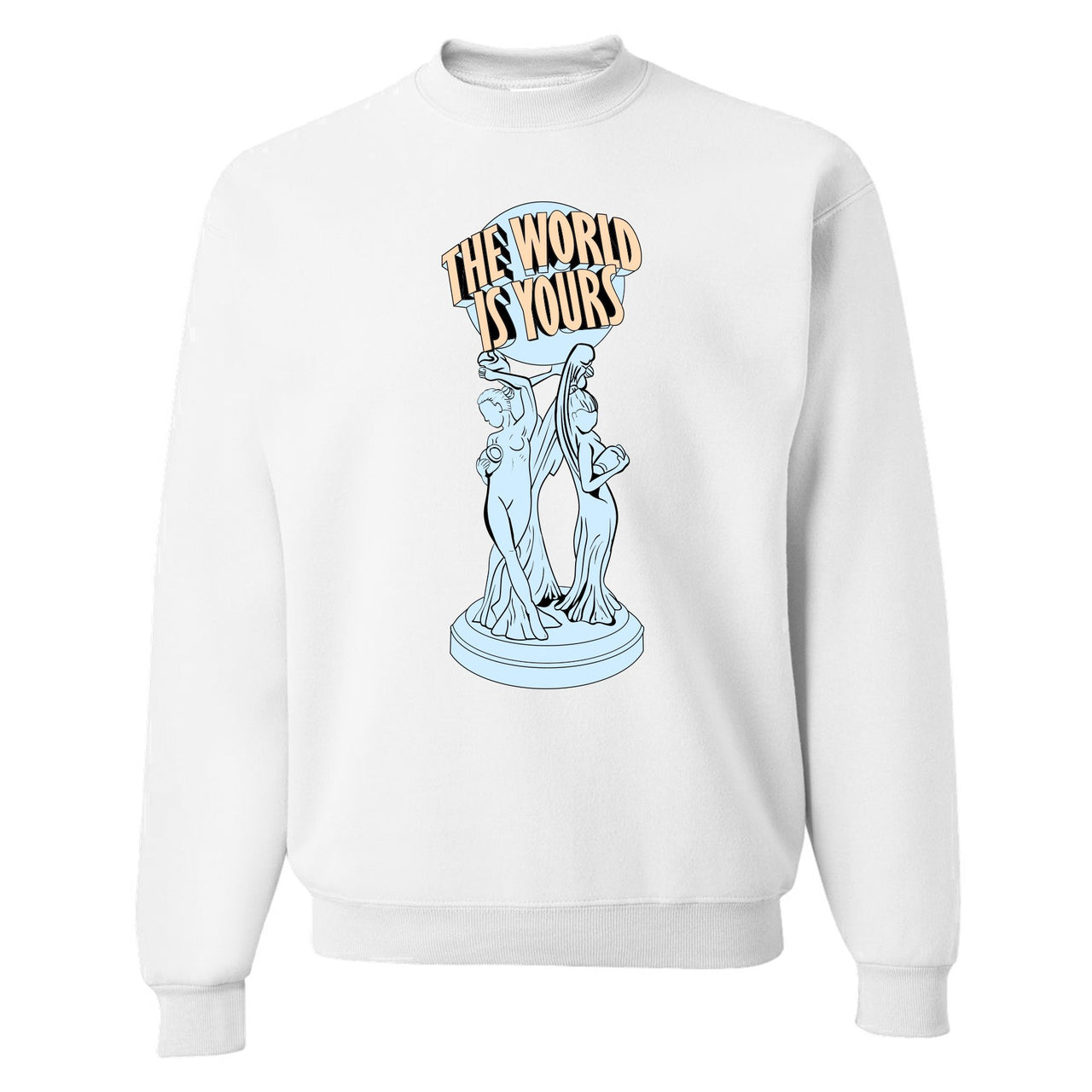 Hyperspace 350s Crewneck Sweater | The World Is Yours, White