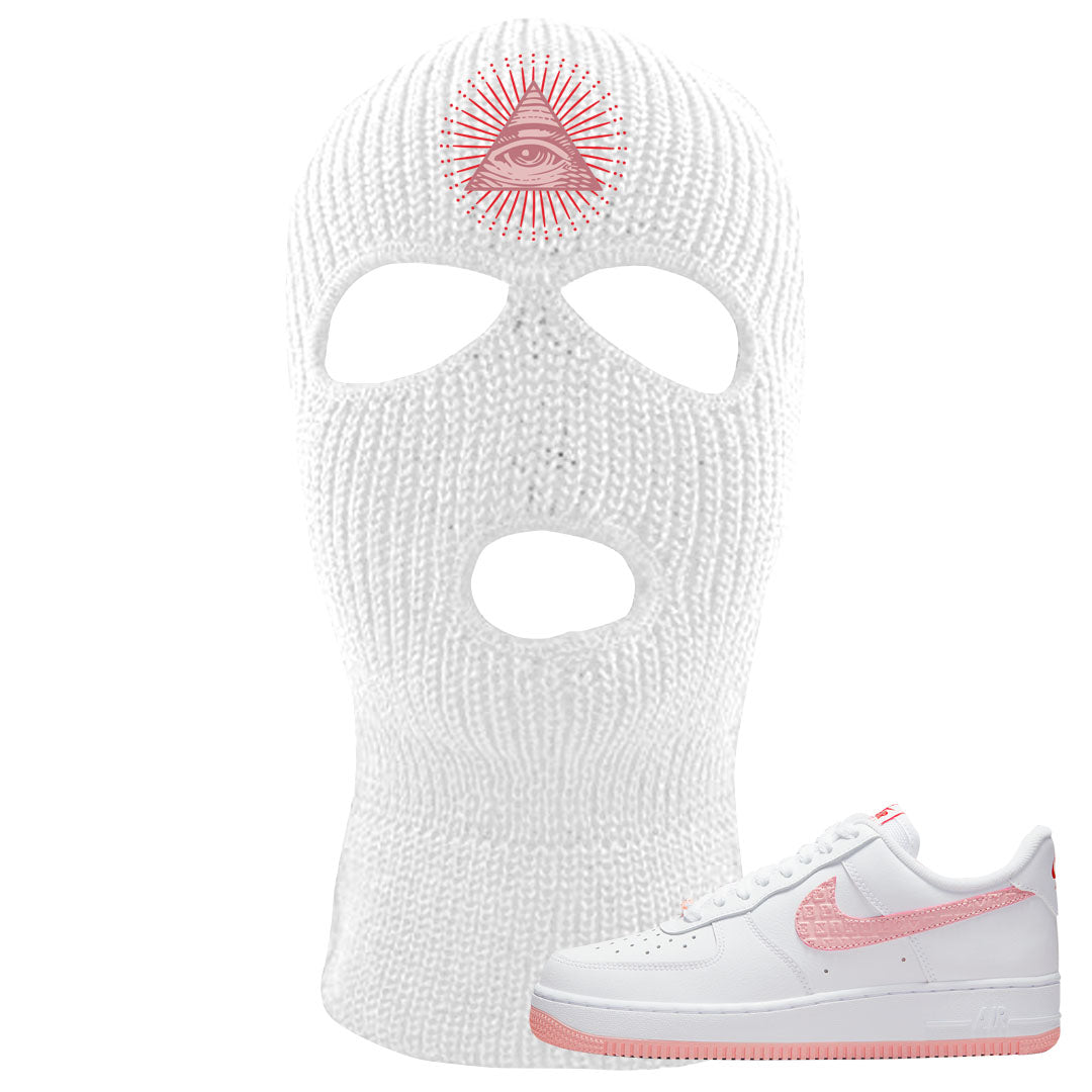 Valentine's Day 2022 AF1s Ski Mask | All Seeing Eye, White