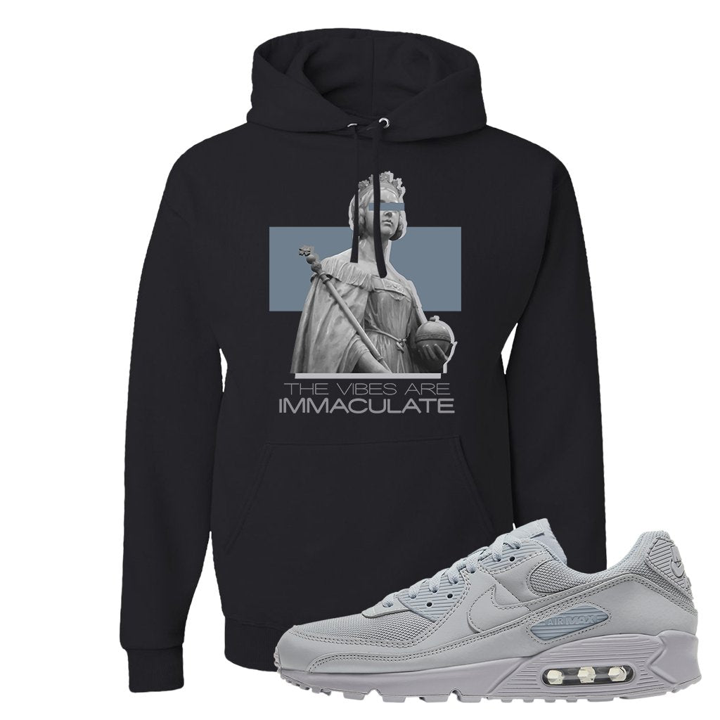 Air Max 90 Wolf Grey Hoodie | The Vibes Are Immaculate, Black