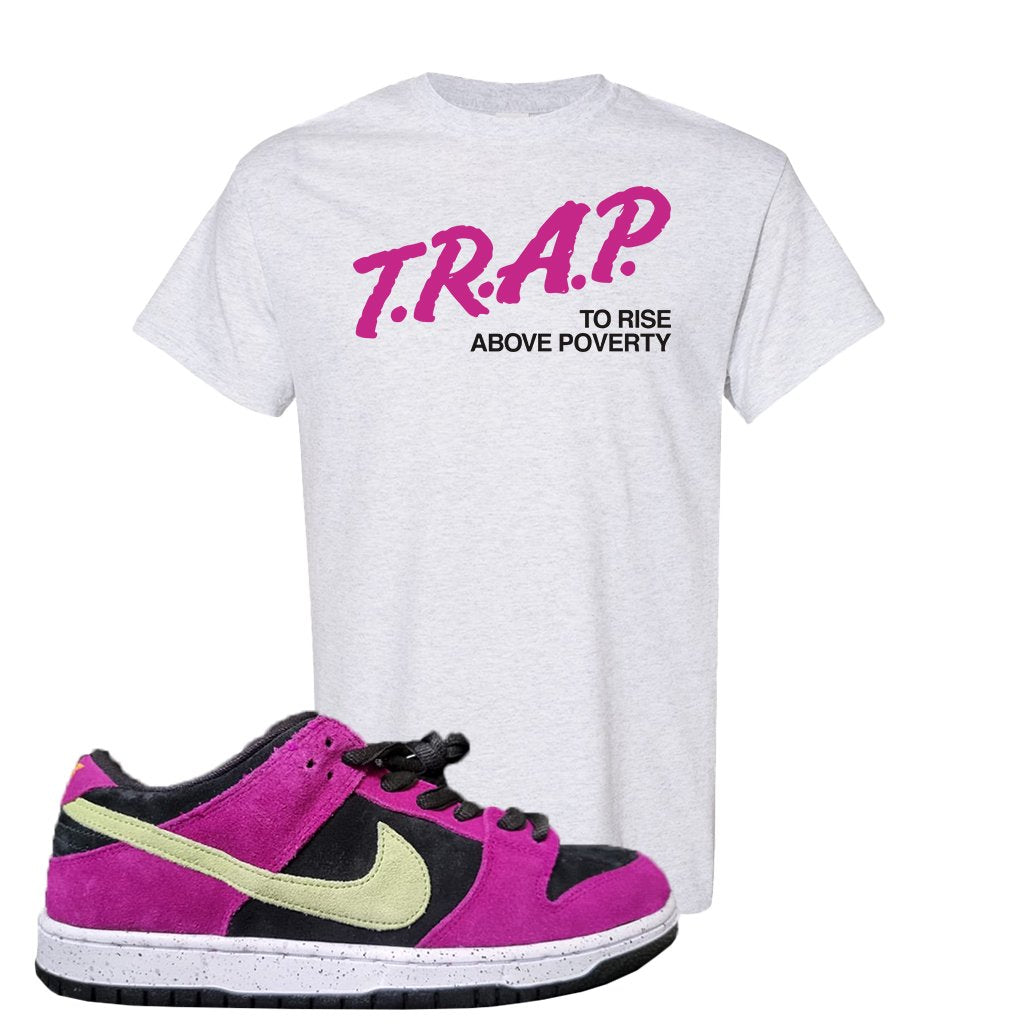 ACG Terra Low Dunks T Shirt | Trap To Rise Above Poverty, Ash