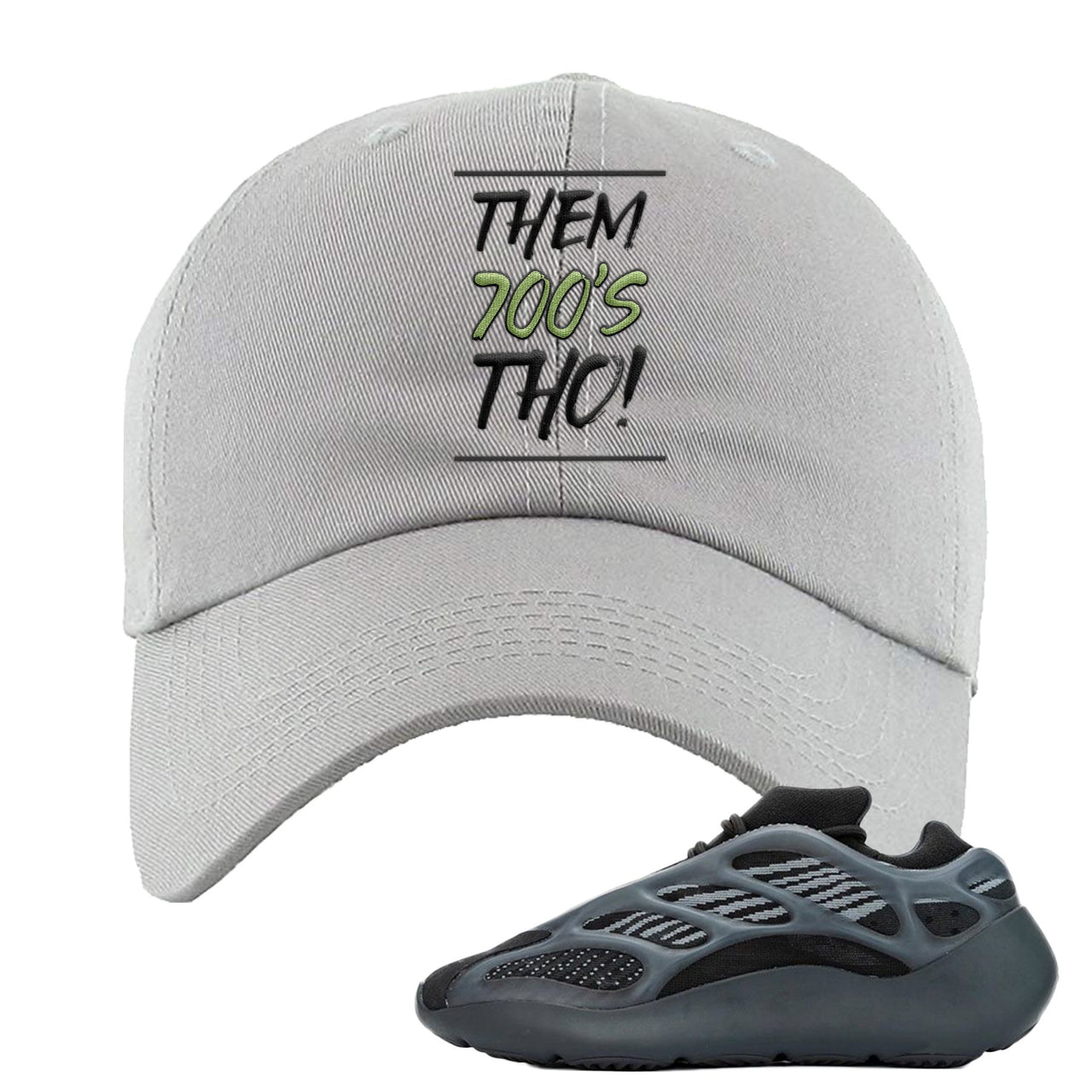 Alvah v3 700s Dad Hat | Them 700's Tho!, Light Gray