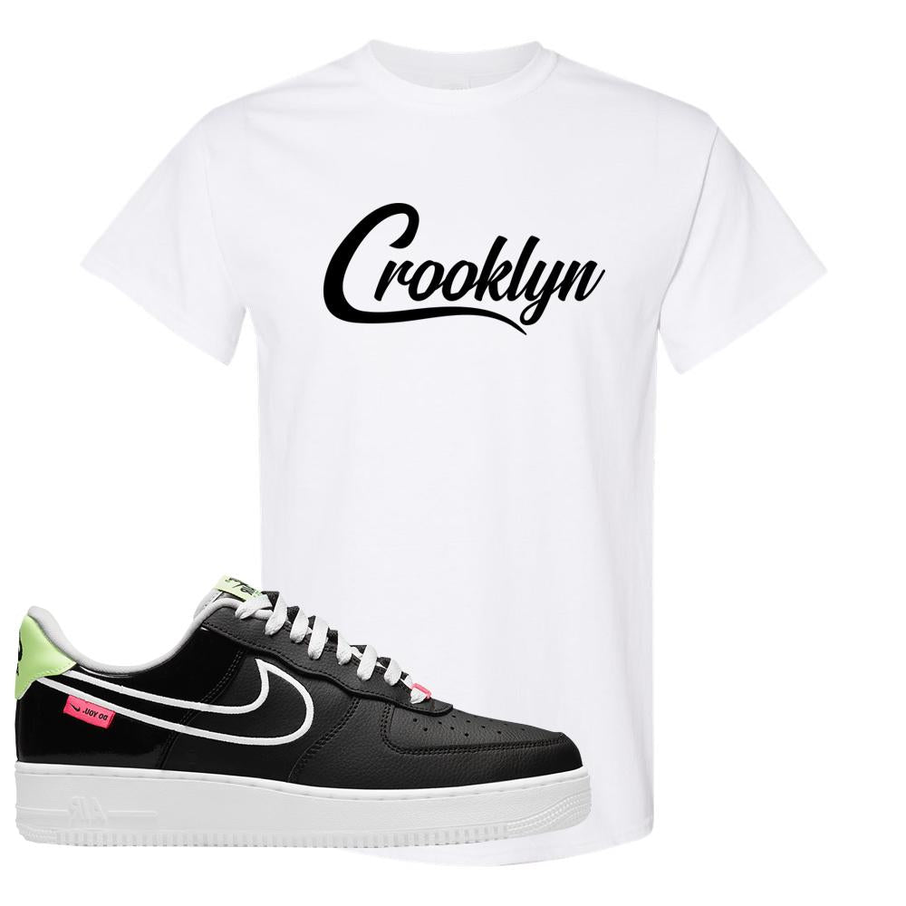 Do You Low Force 1s T Shirt | Crooklyn, White