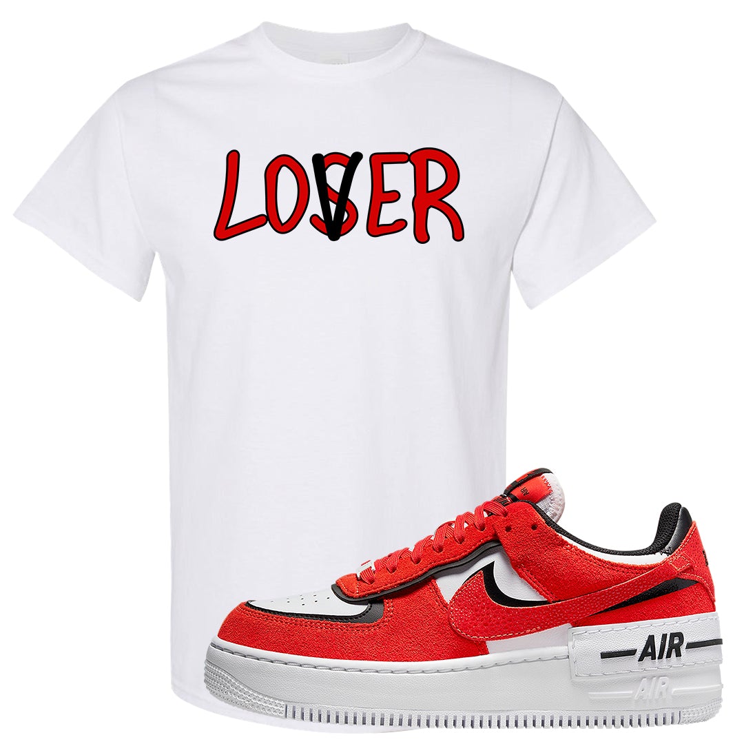 Shadow Chicago AF 1s T Shirt | Lover, White