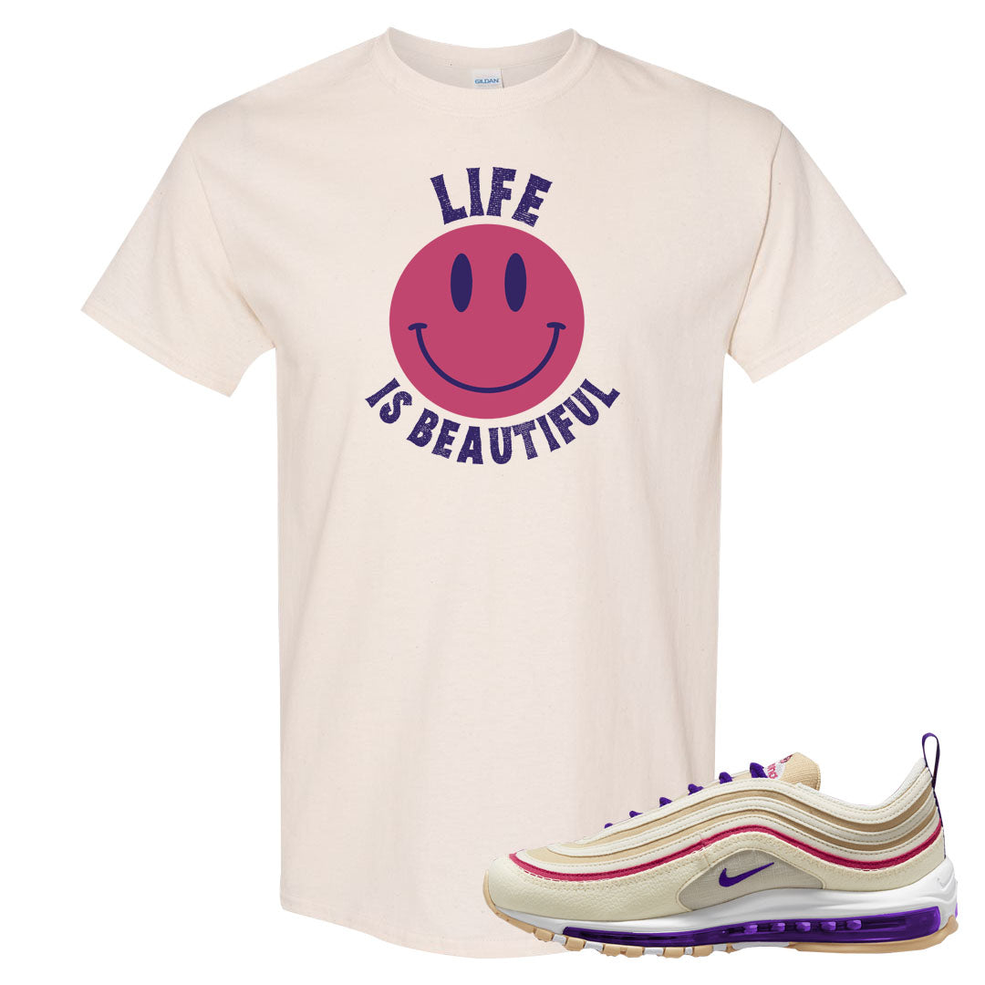 Sprung Sail 97s T Shirt | Smile Life Is Beautiful, Natural