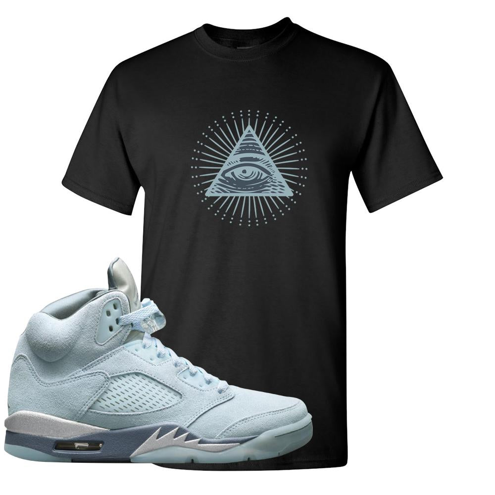 Blue Bird 5s T Shirt | All Seeing Eye, Black