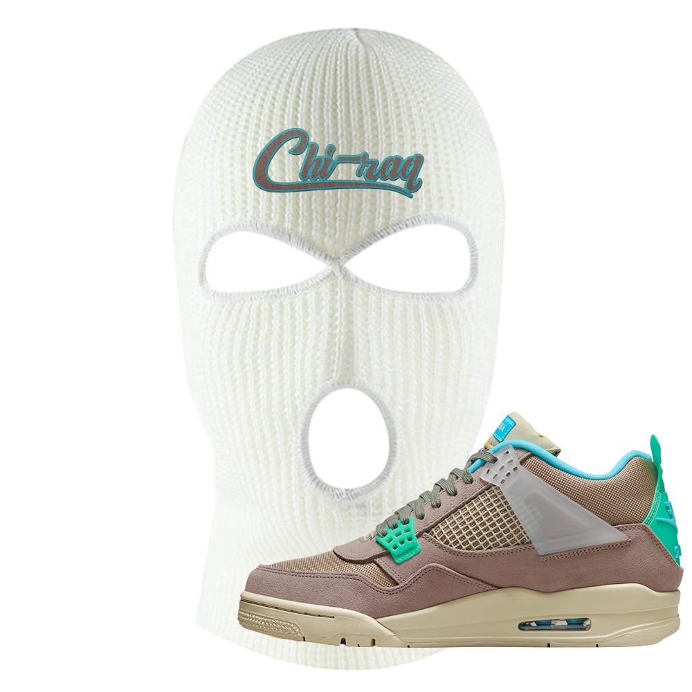Taupe Haze 4s Ski Mask | Chiraq, White