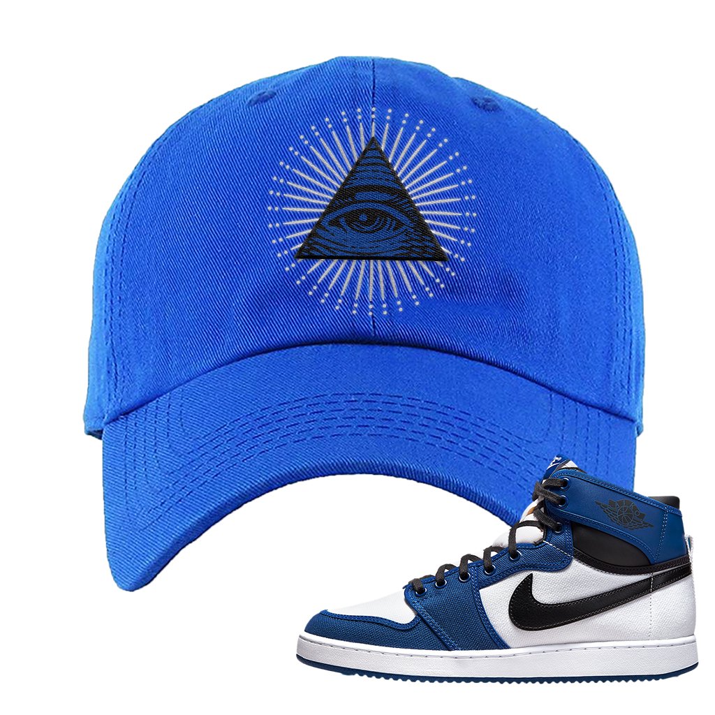 KO Storm Blue 1s Dad Hat | All Seeing Eye, Royal