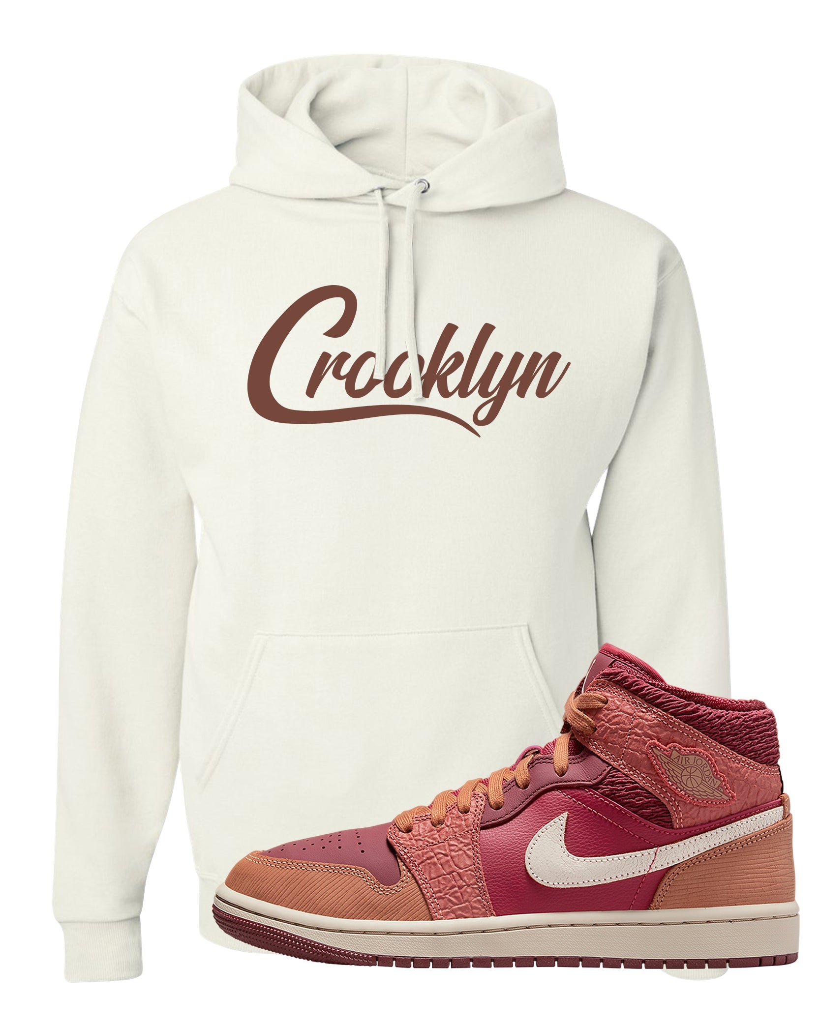 Africa Mid 1s Hoodie | Crooklyn, White