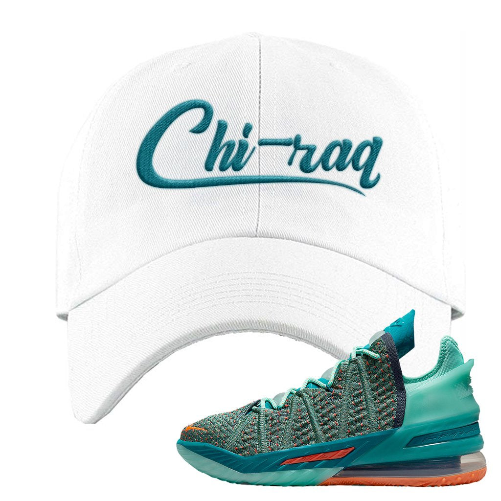 Lebron 18 We Are Family Dad Hat | Chiraq, White