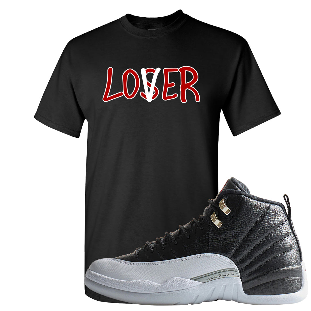 Playoff 12s T Shirt | Lover, Black