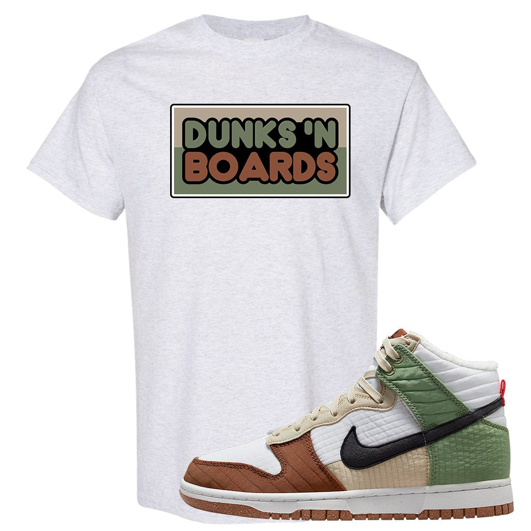 Toasty High Dunks T Shirt | Dunks N Boards, Ash