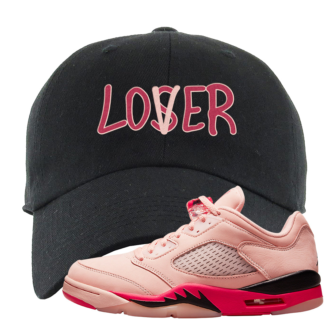 Arctic Pink Low 5s Dad Hat | Lover, Black