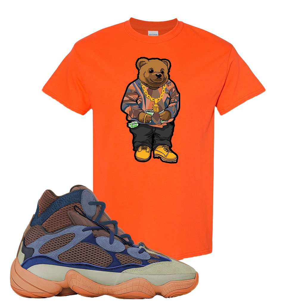 Yeezy 500 High Tactile T Shirt | Sweater Bear, Orange