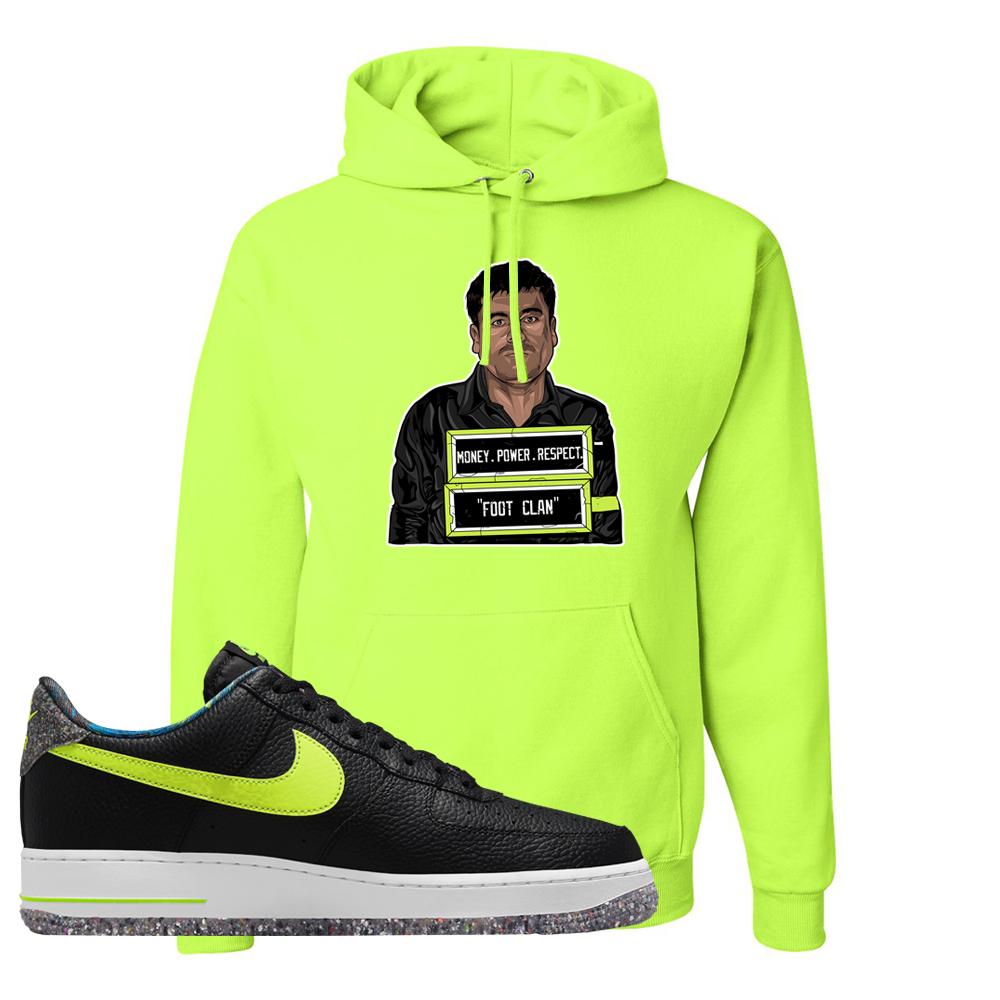 Air Force 1 Low Volt Grind Hoodie | El Chapo Illustration, Safety Green