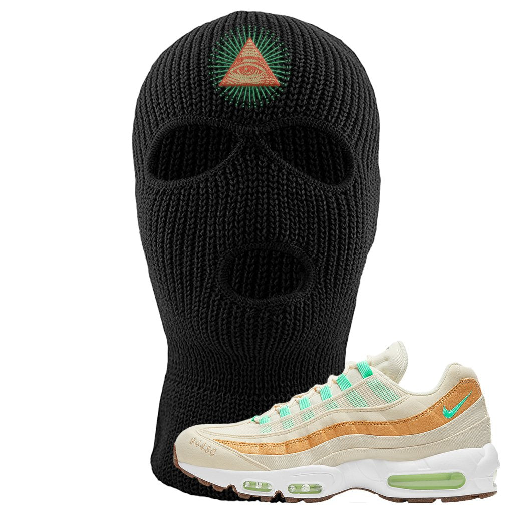 Happy Pineapple 95s Ski Mask | All Seeing Eye, Black