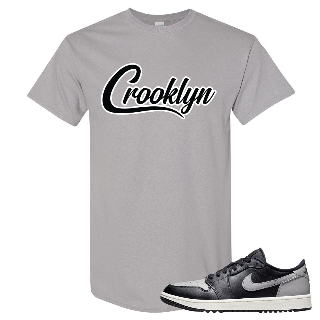 Shadow Golf Low 1s T Shirt | Crooklyn, Gravel