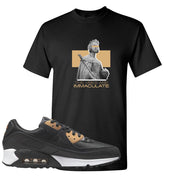 Air Max 90 Black Old Gold T Shirt | The Vibes Are Immaculate, Black