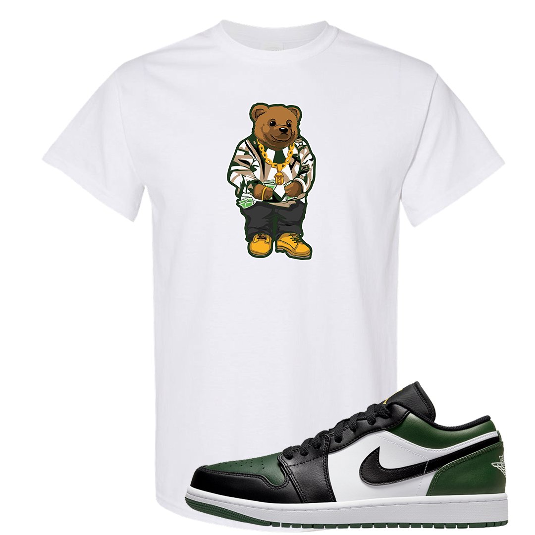 Green Toe Low 1s T Shirt | Sweater Bear, White