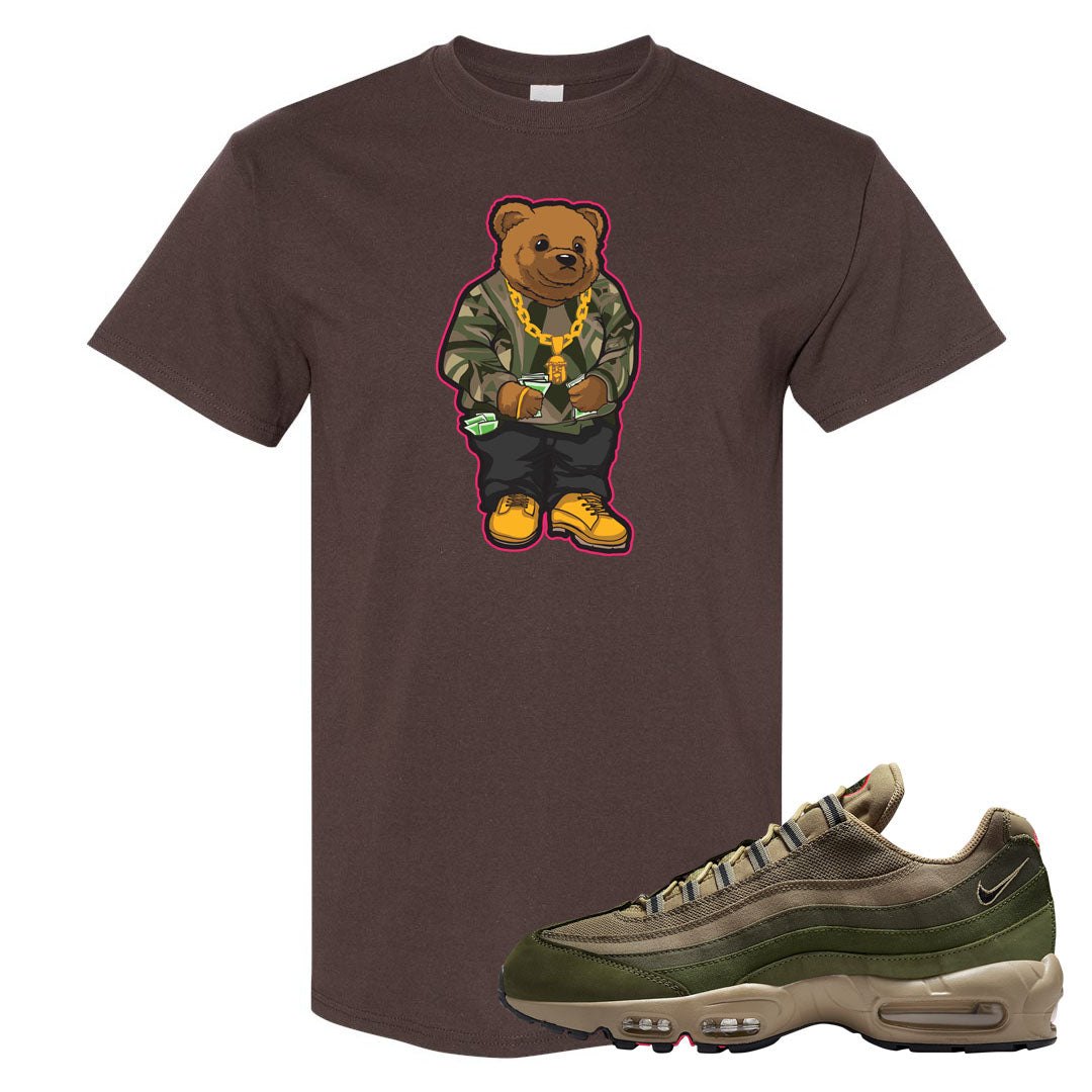 Medium Olive Rough Green 95s T Shirt | Sweater Bear, Chocolate