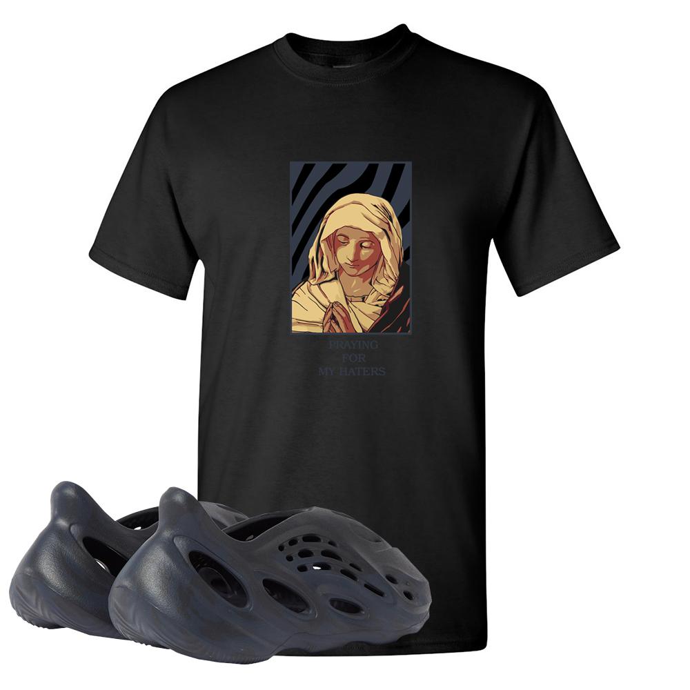 Yeezy Foam Runner Mineral Blue T Shirt | God Told Me, Black