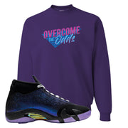 Doernbecher 14s Crewneck Sweatshirt | Overcome The Odds, Purple