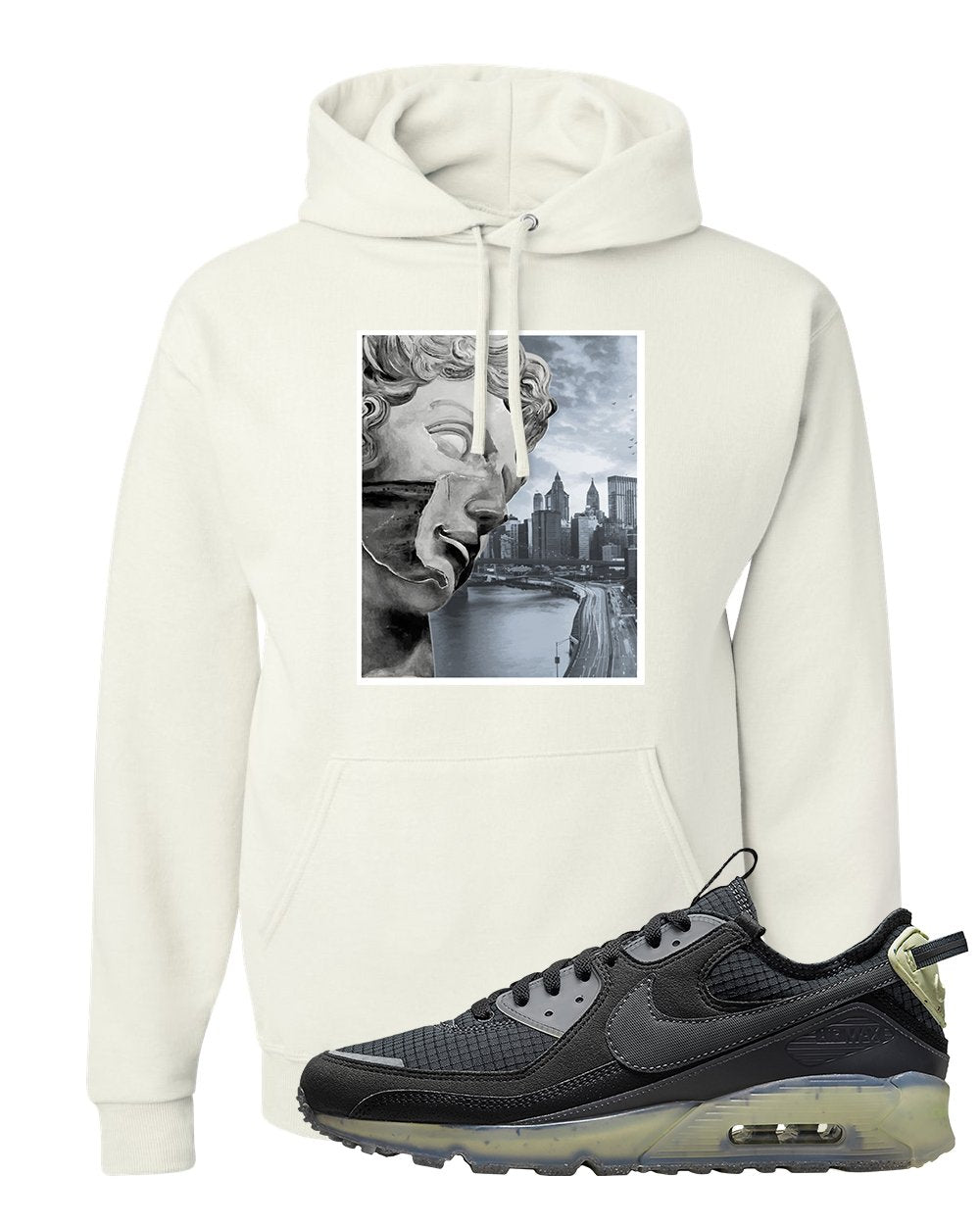 Terrascape Lime Ice 90s Hoodie | Miguel, White