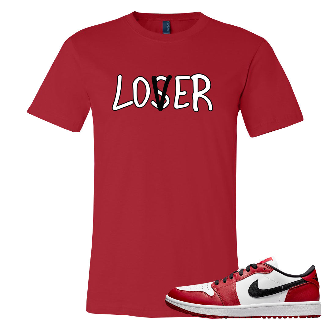 Chicago Golf Low 1s T Shirt | Lover, Red