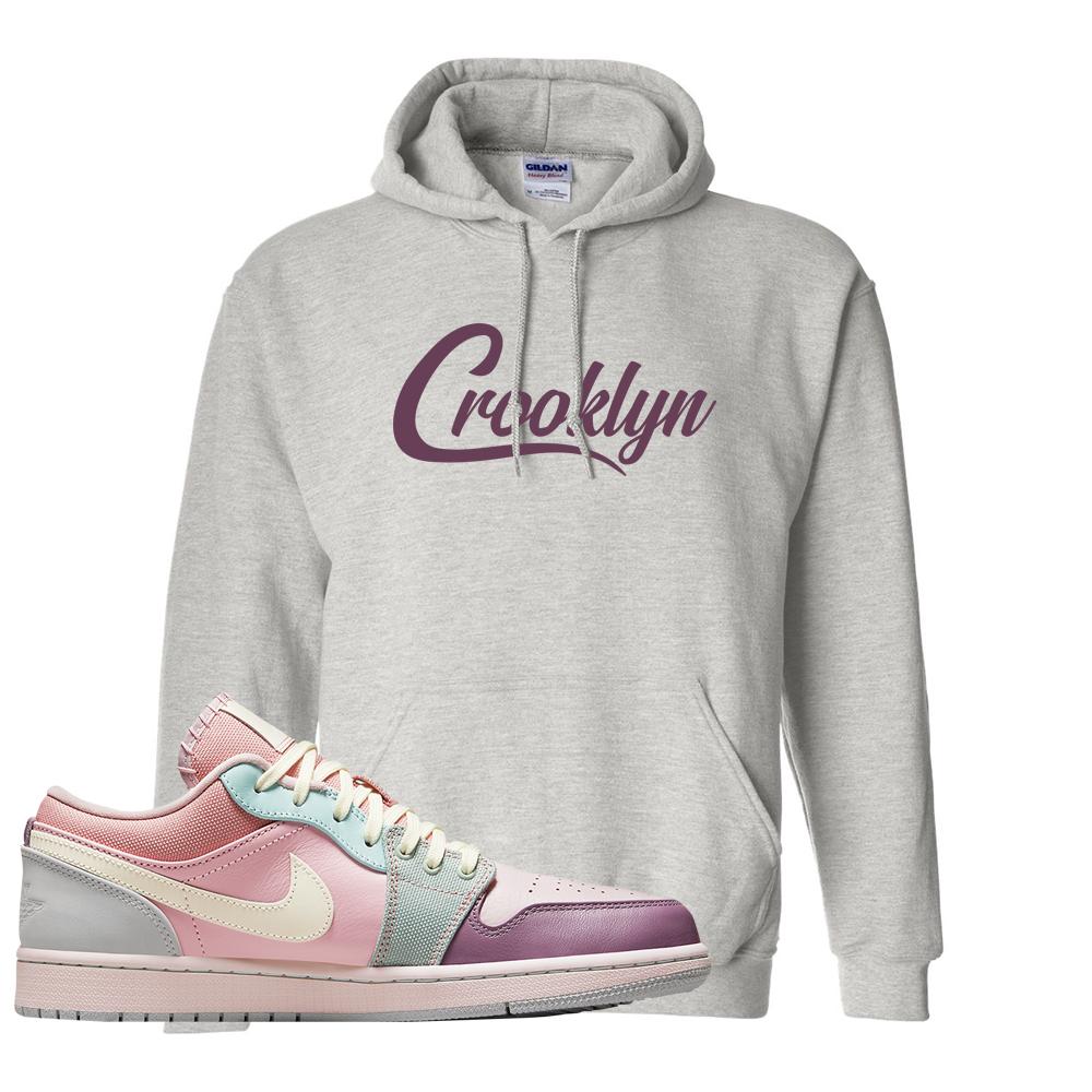 Air Jordan 1 Low Pastel Hoodie | Crooklyn, Ash