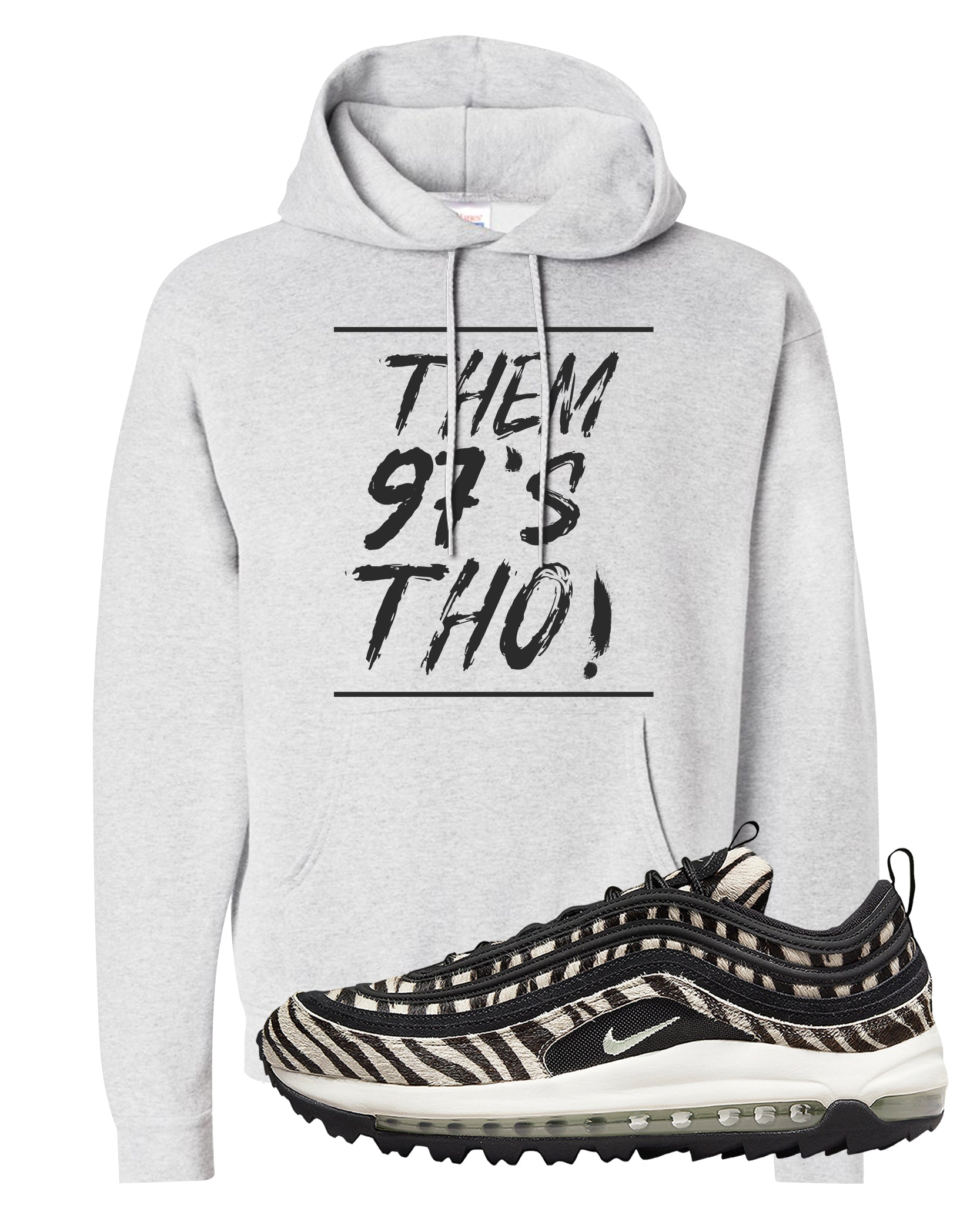 Zebra Golf 97s Hoodie | Them 97's Tho, Ash