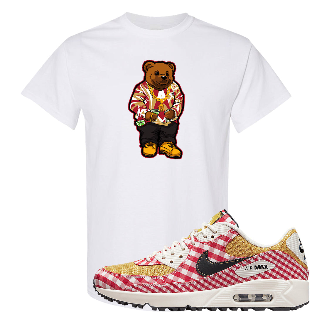 Picnic Golf 90s T Shirt | Sweater Bear, White
