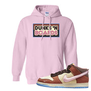 Chocolate Milk Mid Dunks Hoodie | Dunks N Boards, Light Pink